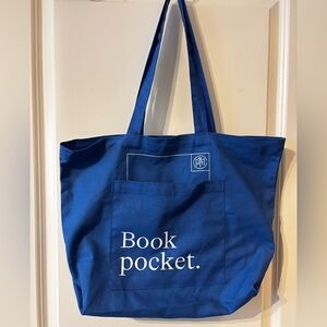 Book of the Month Book Pocket Tote Bag